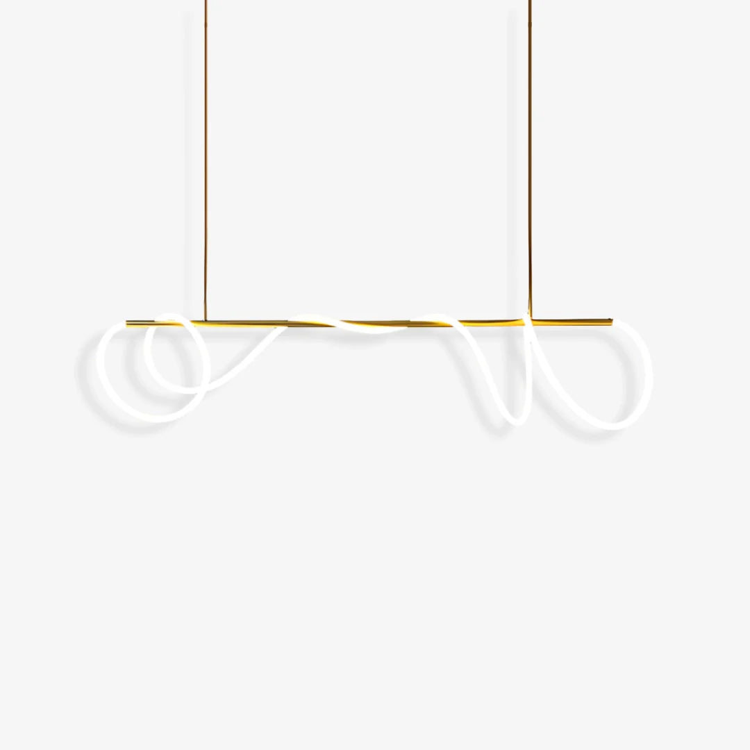 Line Art Loop Chandelier - Loonglight