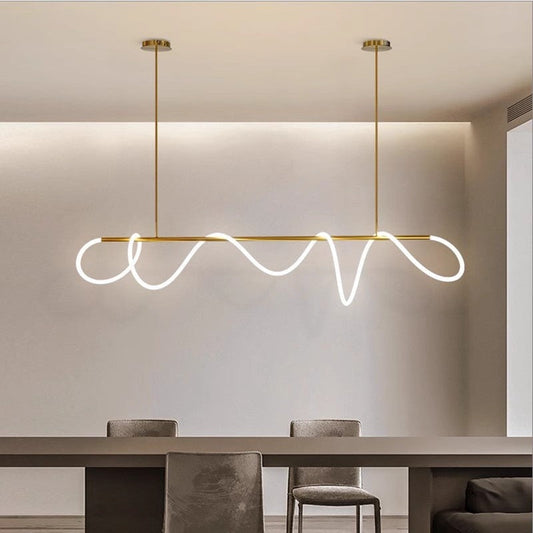 Line Art Loop Chandelier - Loonglight