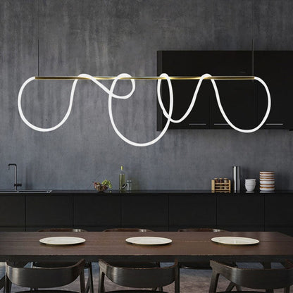 Line Art Loop Chandelier - Loonglight