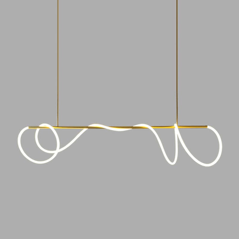 Line Art Loop Chandelier - Loonglight