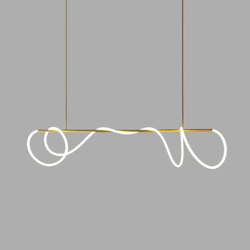 Line Art Loop Chandelier - Loonglight
