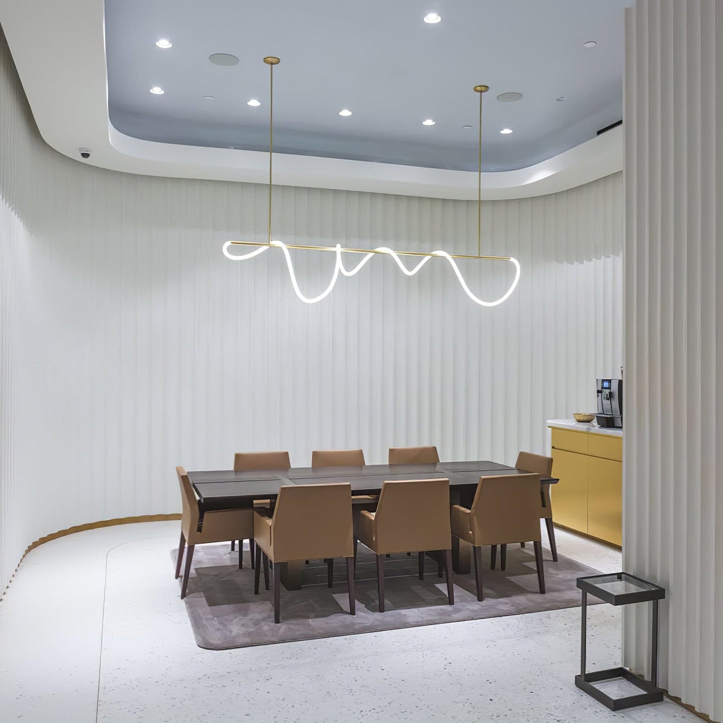 Line Art Loop Chandelier - Loonglight