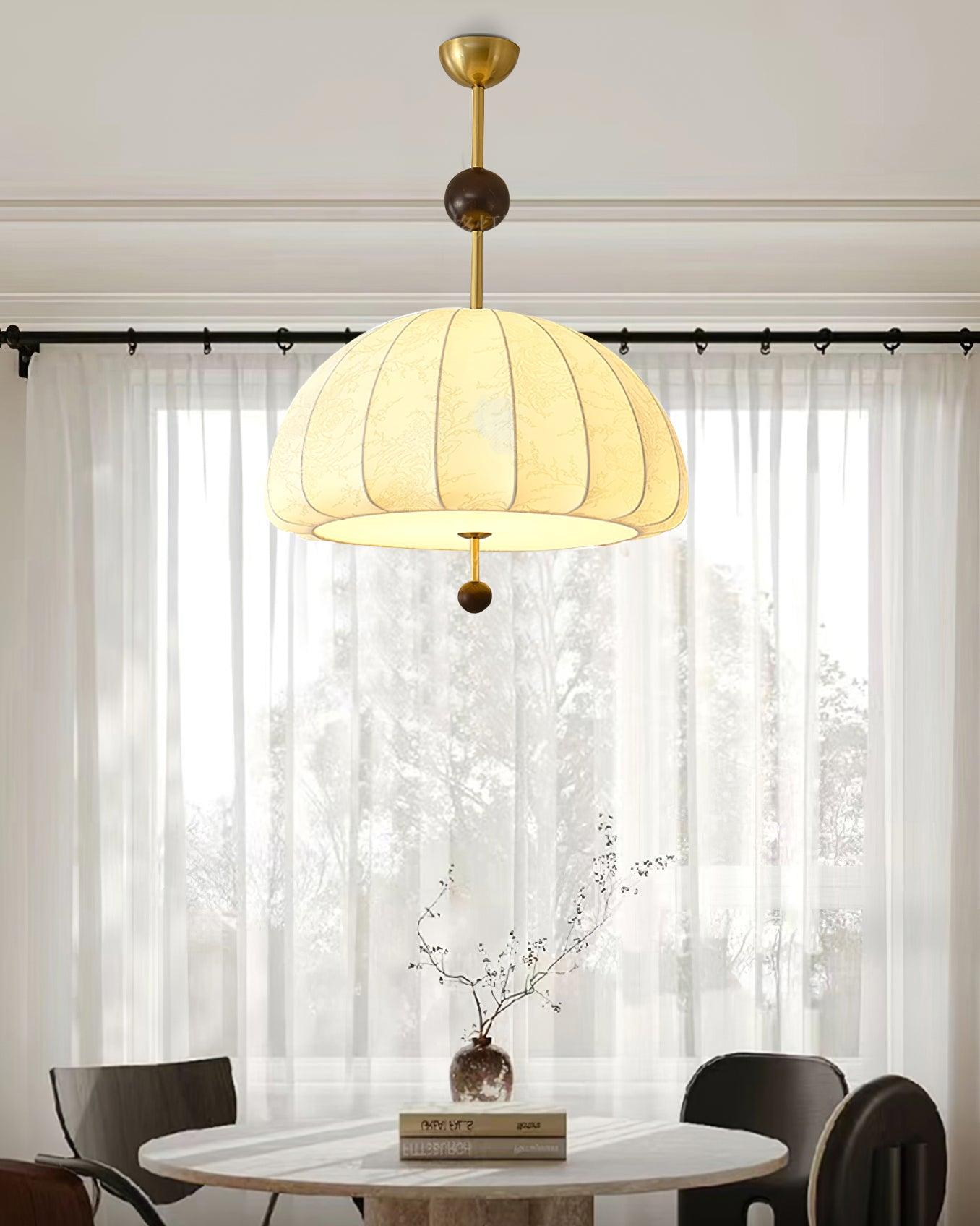 Japanese-style Fabric Pendant Light - Loonglight
