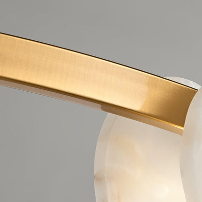 Trinidad  Alabaster Disc Ring Chandelier - Loonglight