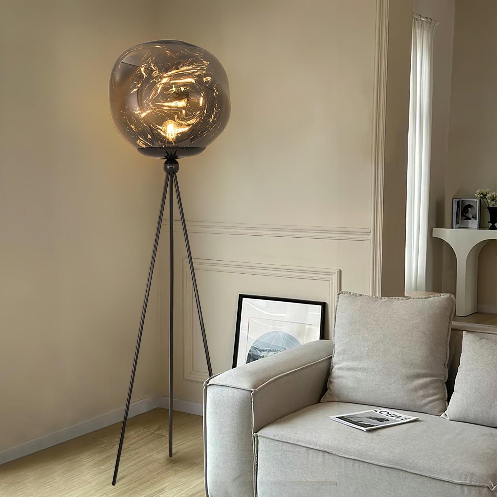 Tripod Rock Lava Floor Lamp - Loonglight