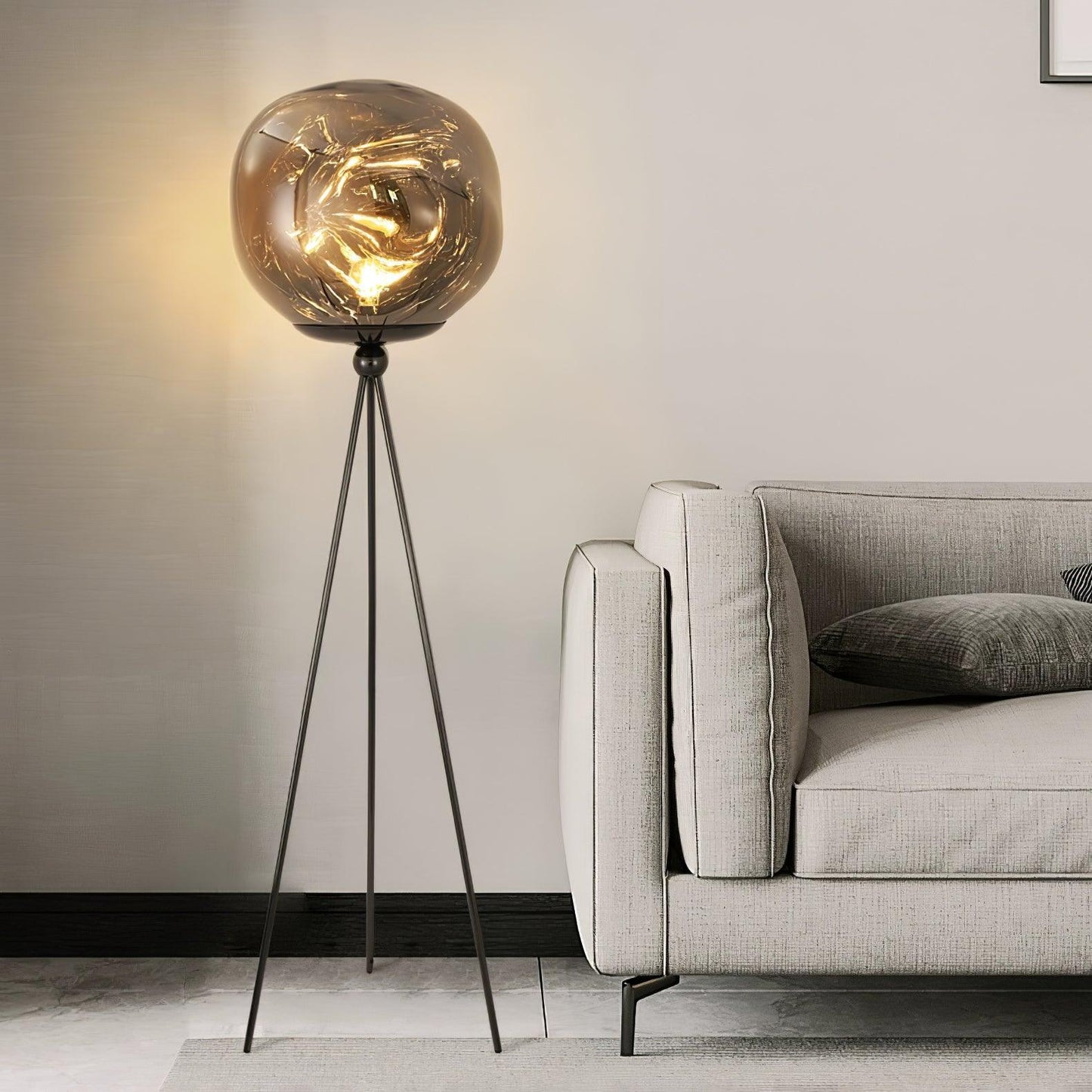 Tripod Rock Lava Floor Lamp - Loonglight