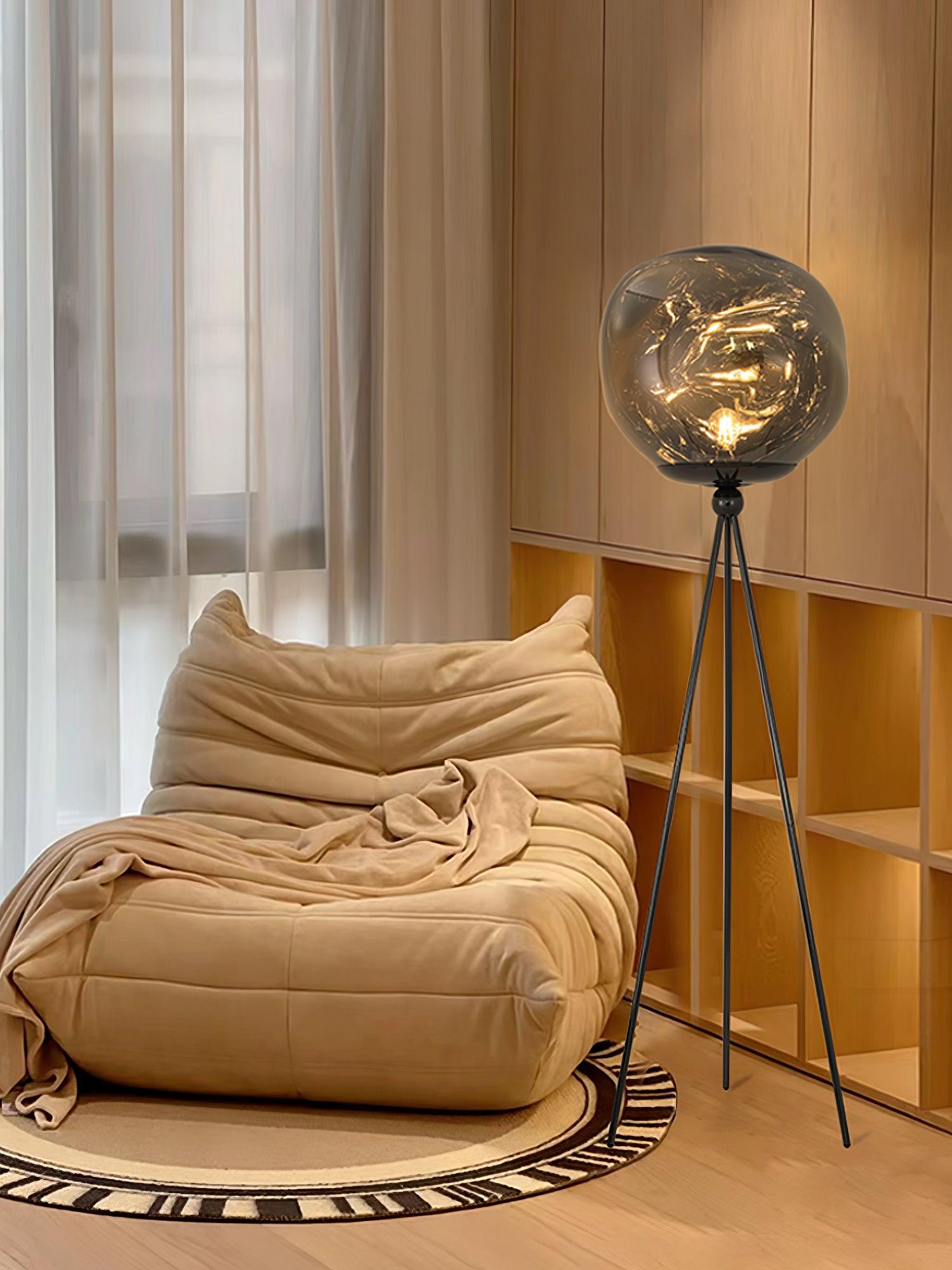 Tripod Rock Lava Floor Lamp - Loonglight