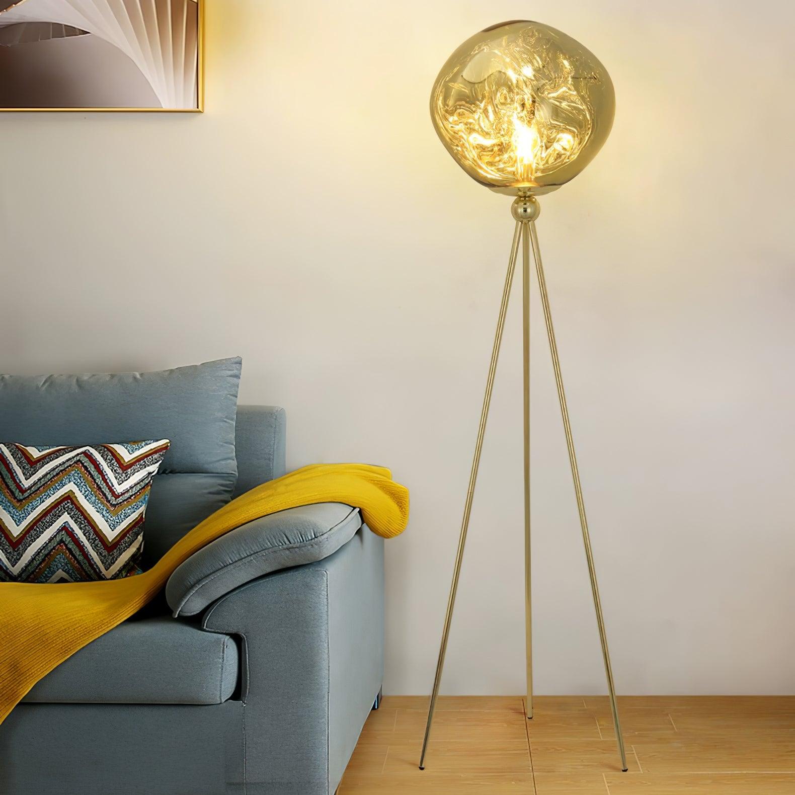 Tripod Rock Lava Floor Lamp - Loonglight