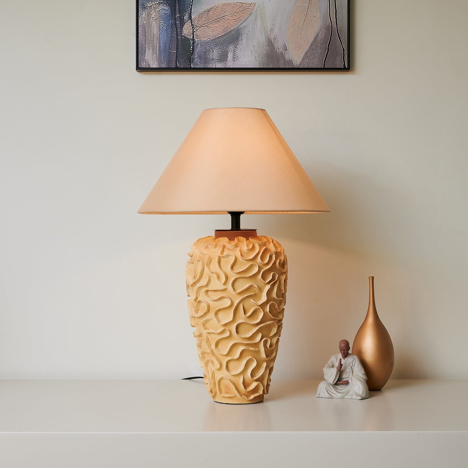 Trouva Ceramics Table Lamp - Loonglight