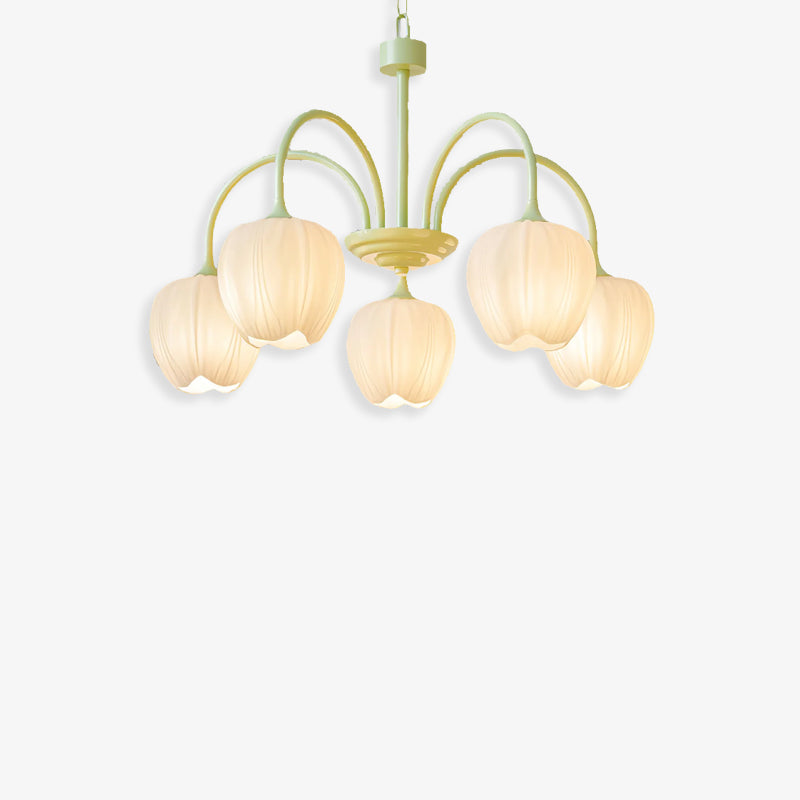 Tulip Matcha Chandelier - Loonglight