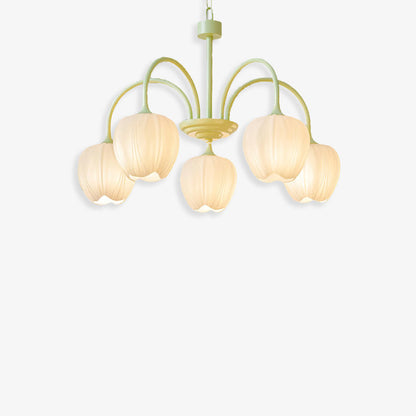 Tulip Matcha Chandelier - Loonglight