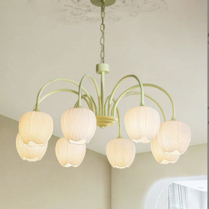 Tulip Matcha Chandelier - Loonglight