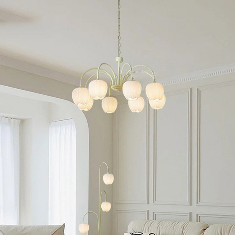 Tulip Matcha Chandelier - Loonglight