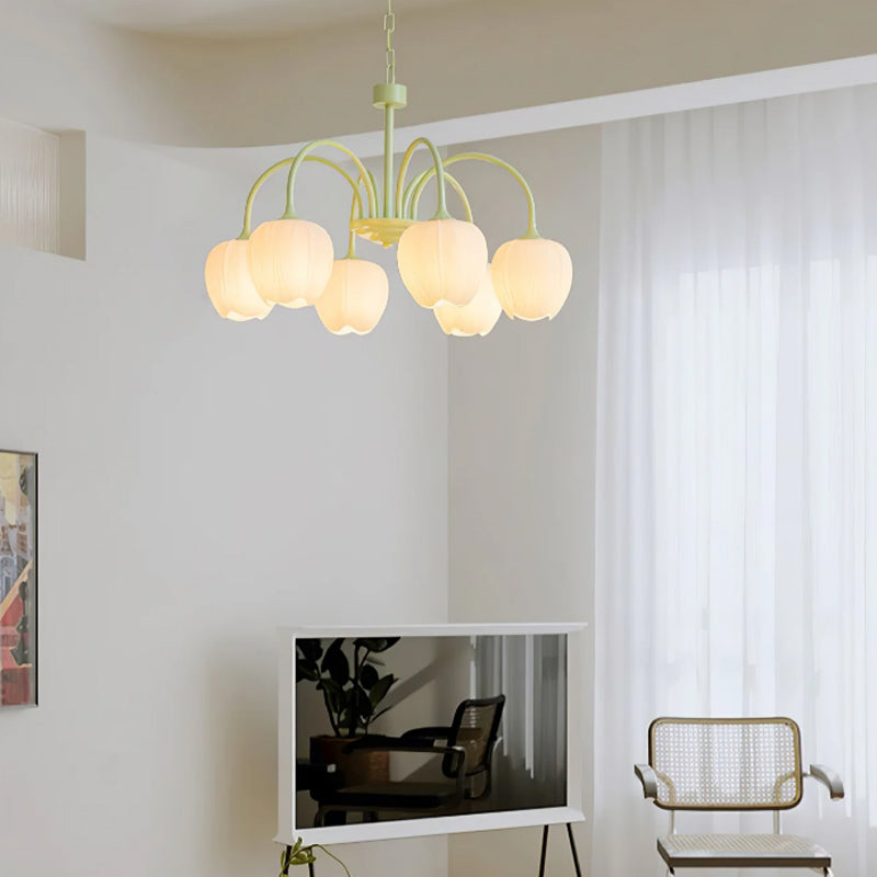 Tulip Matcha Chandelier - Loonglight