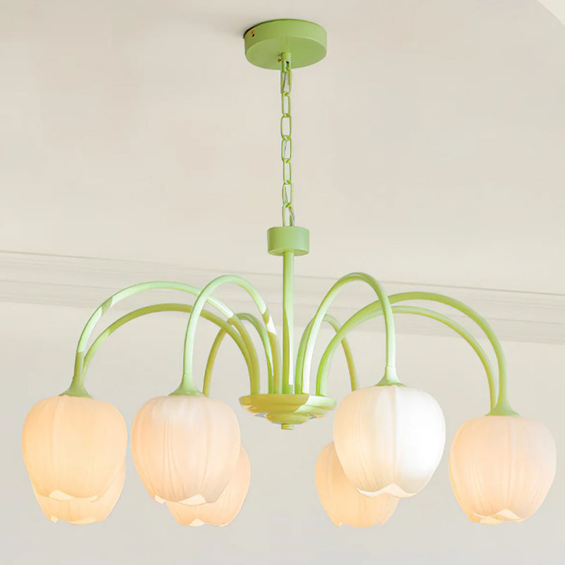 Tulip Matcha Chandelier - Loonglight