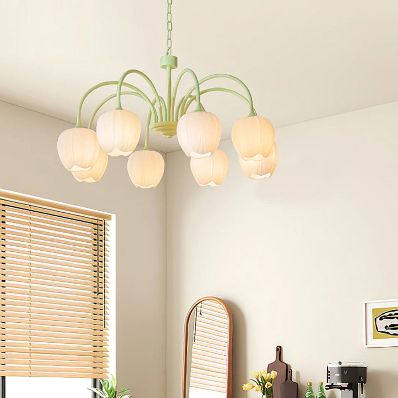 Tulip Matcha Chandelier - Loonglight