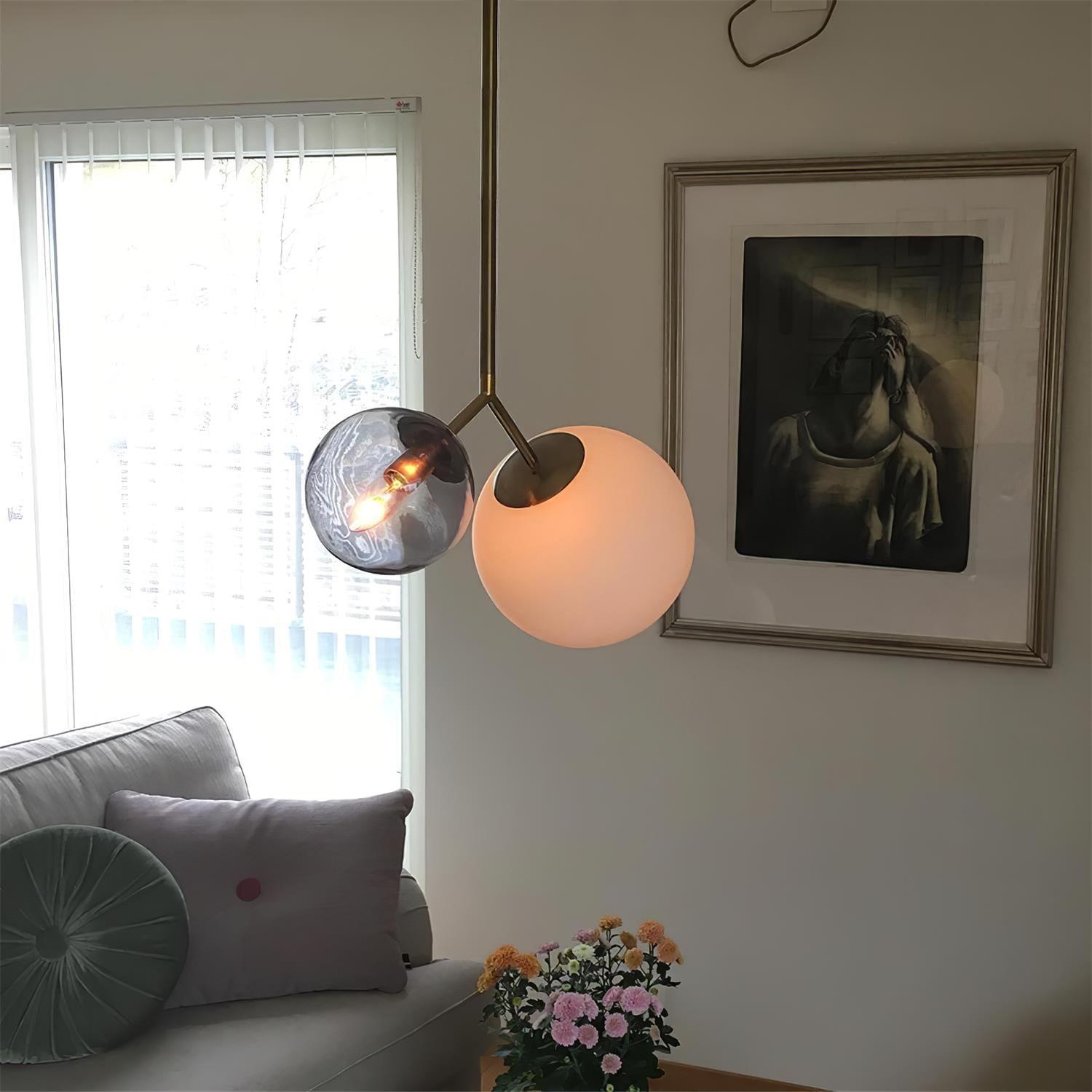 Twis Glass Ball Pendant Lamp - Loonglight