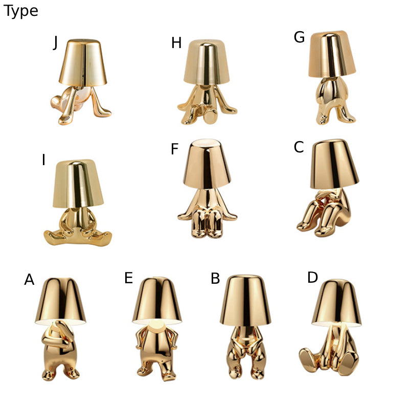 Little Golden Figure Table Lamp