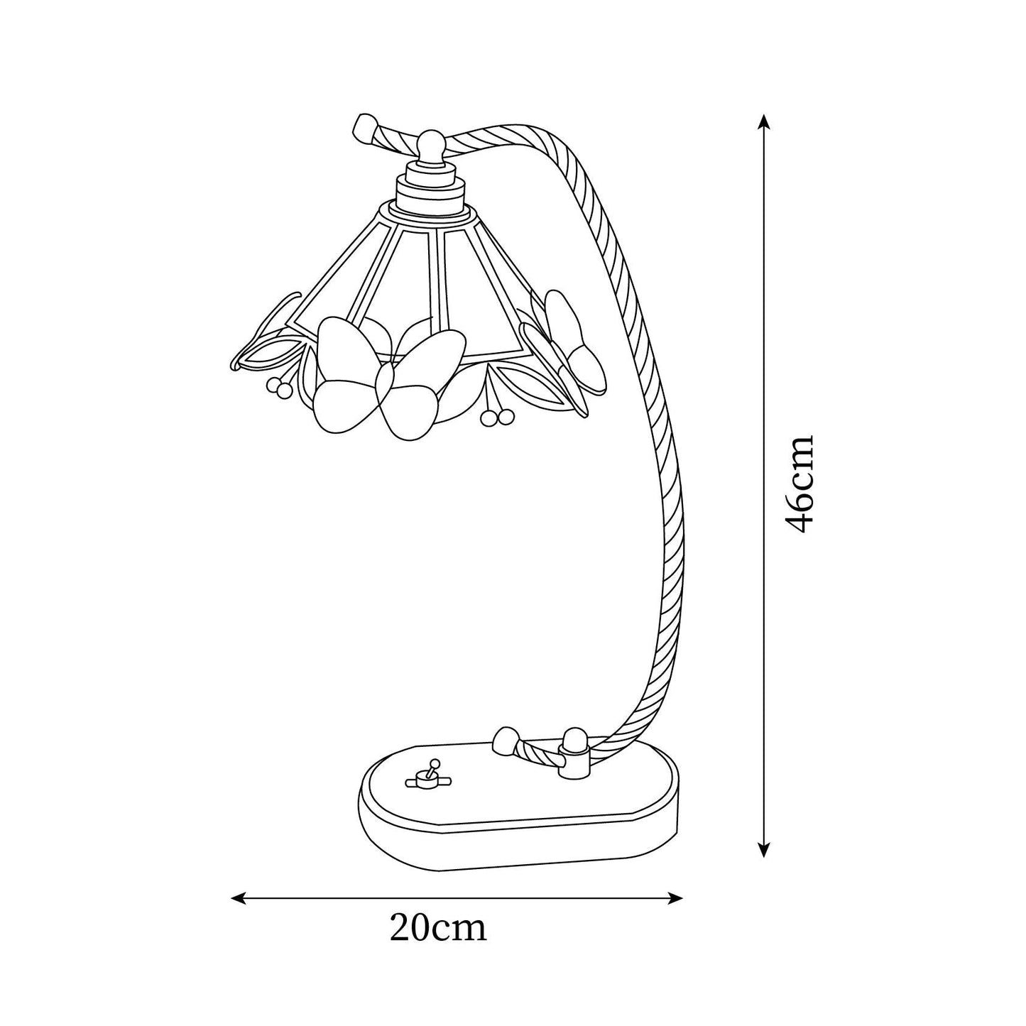 Valerie Butterfly Table Lamp - Loonglight