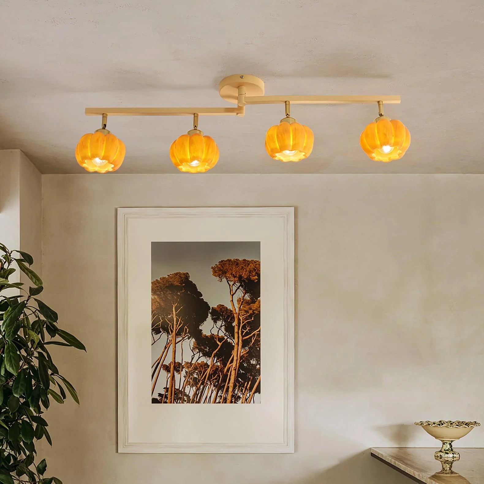 Venus Pumpkin Ceiling Lamp - Loonglight