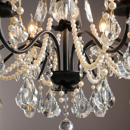 Versailles Classic Black Crystal Chandelier