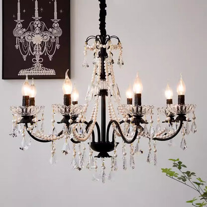 Versailles Classic Black Crystal Chandelier