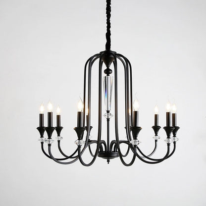 Versailles Noir Crystal Chandelier