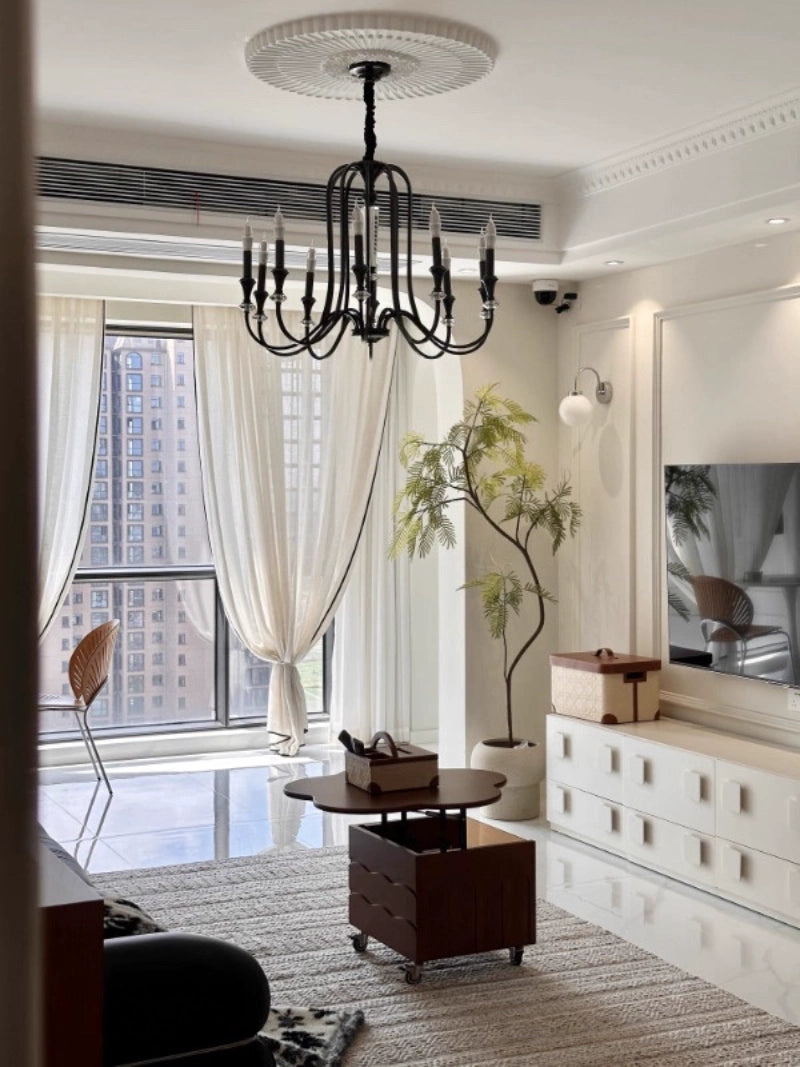 Versailles Noir Crystal Chandelier