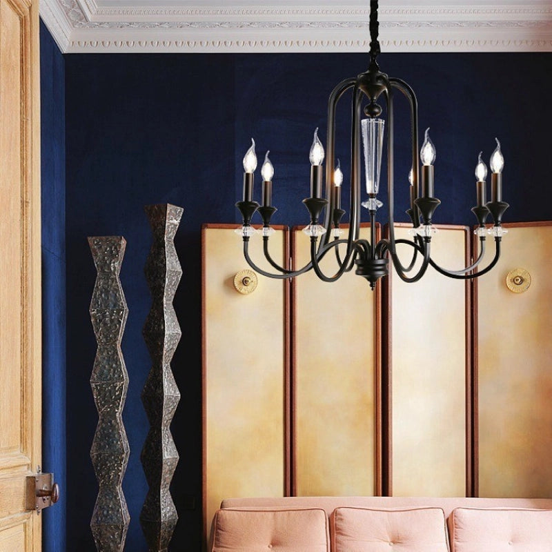 Versailles Noir Crystal Chandelier