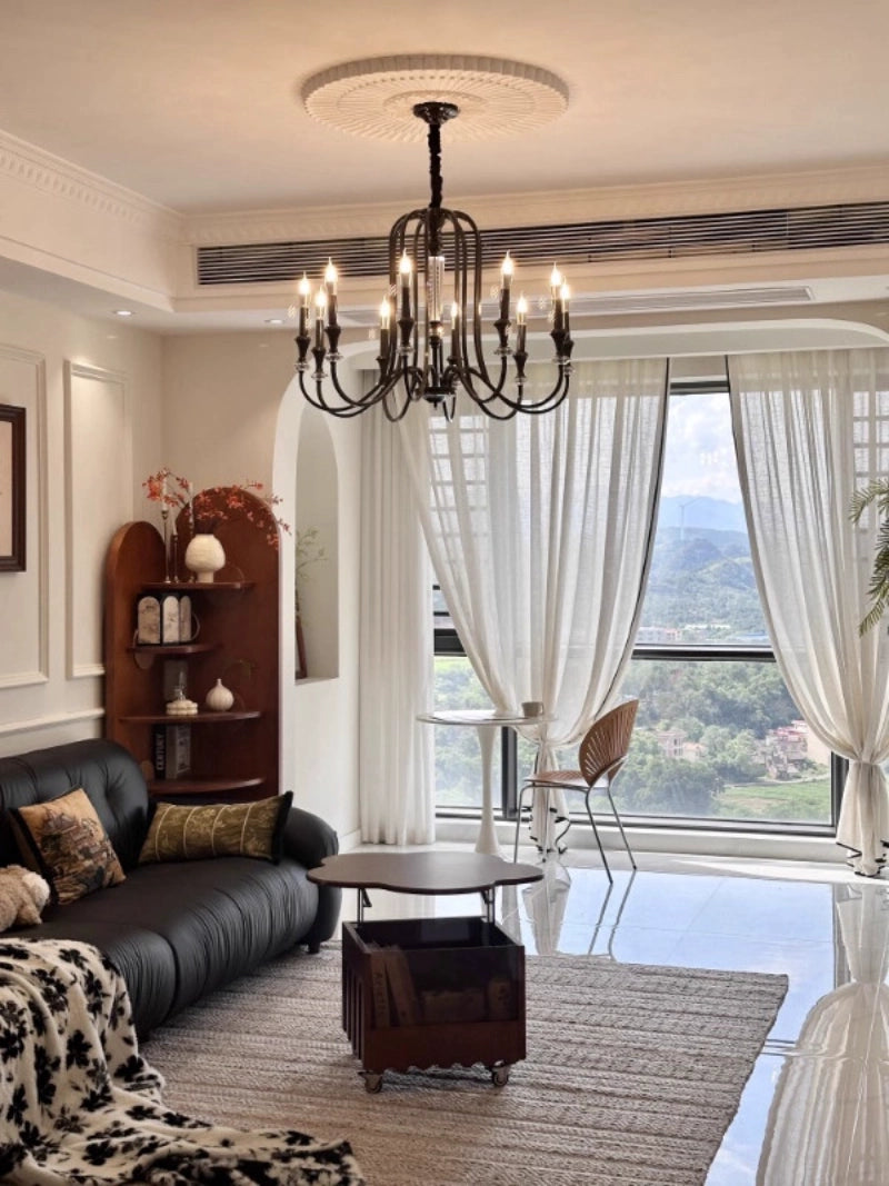 Versailles Noir Crystal Chandelier