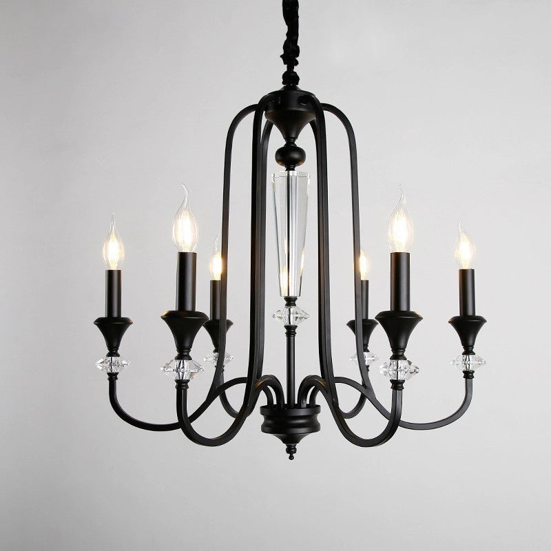 Versailles Noir Crystal Chandelier