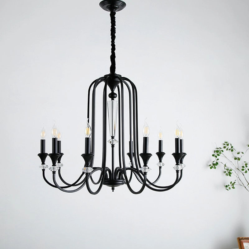Versailles Noir Crystal Chandelier