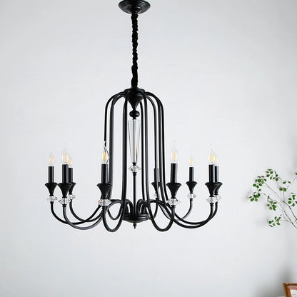 Versailles Noir Crystal Chandelier