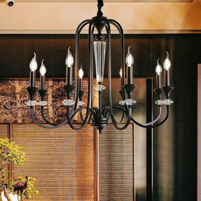 Versailles Noir Crystal Chandelier