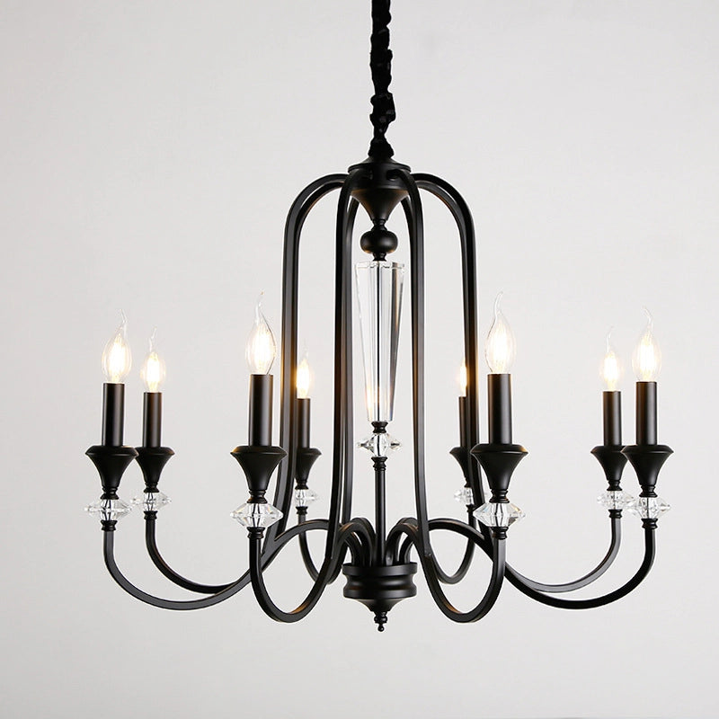 Versailles Noir Crystal Chandelier