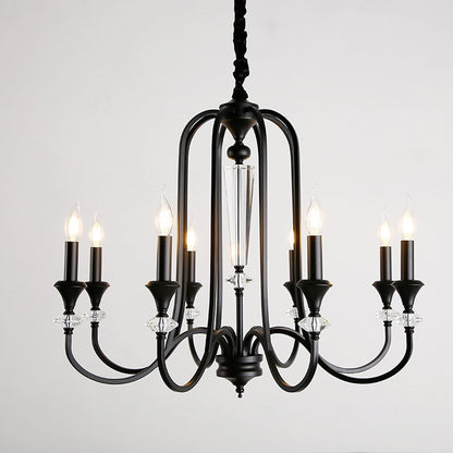 Versailles Noir Crystal Chandelier