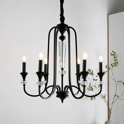 Versailles Noir Crystal Chandelier