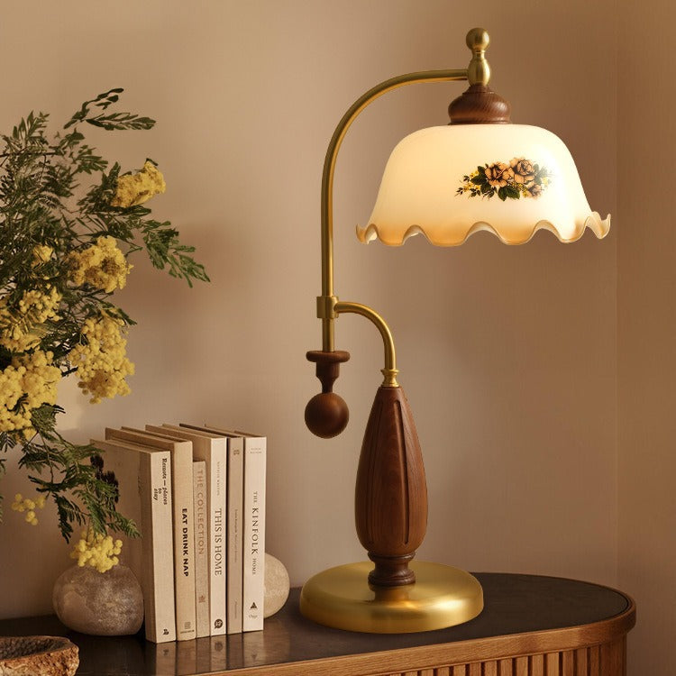 Victorian Blossom Table Lamp - Loonglight