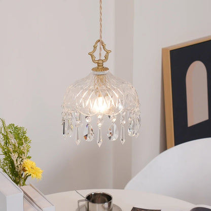 Vintage Crystal Pendant Lamp