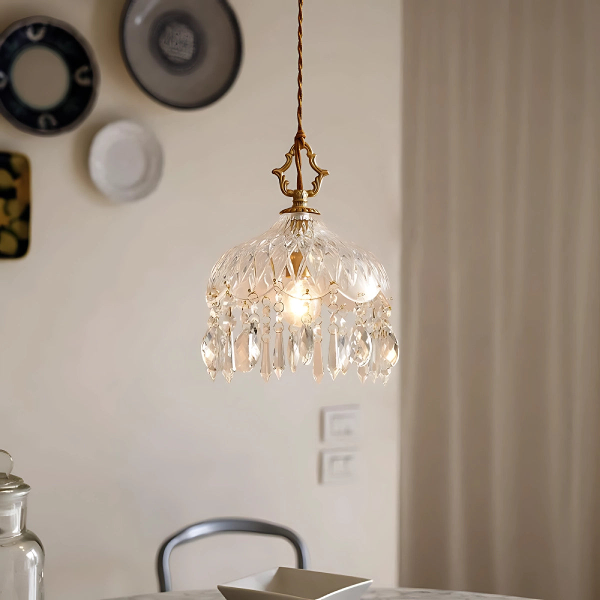 Vintage Crystal Pendant Lamp - Loonglight