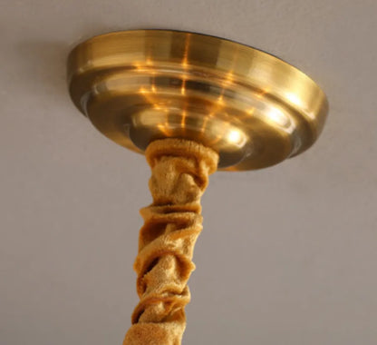Vintage Floral Glass Chandelier - Loonglight