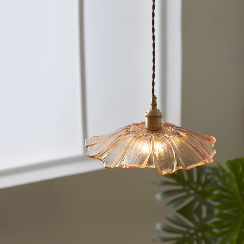 Vintage Flower Glass Pendant Lamp - Loonglight
