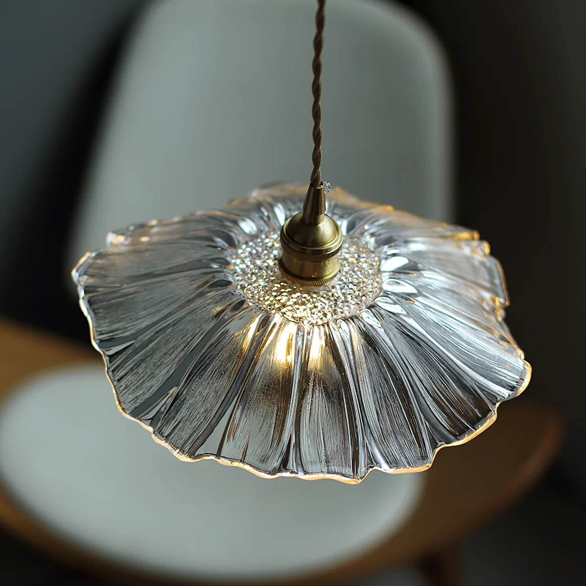 Vintage Flower Glass Pendant Lamp - Loonglight