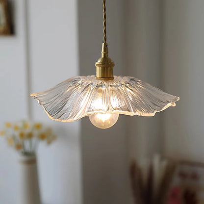 Vintage Flower Glass Pendant Lamp - Loonglight