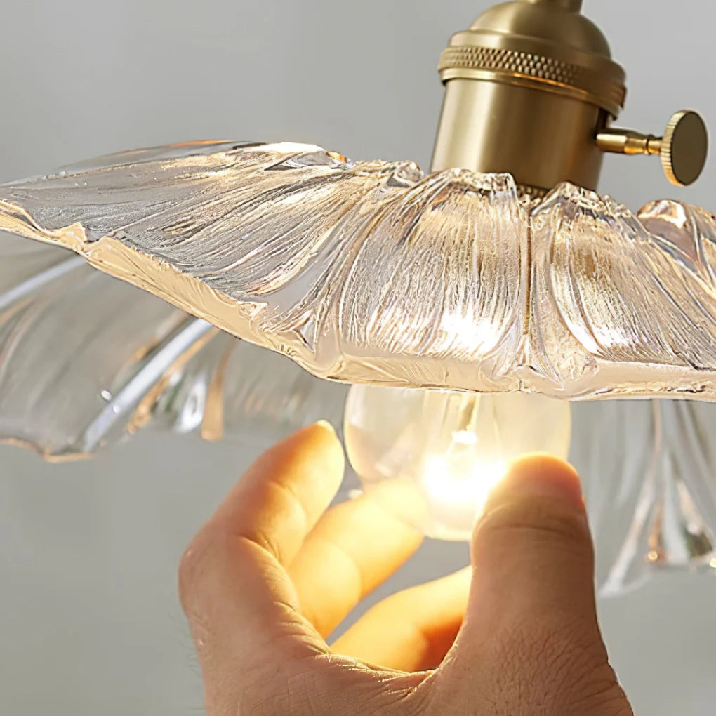 Vintage Flower Glass Pendant Lamp - Loonglight