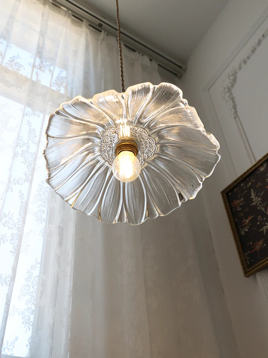 Vintage Flower Glass Pendant Lamp - Loonglight