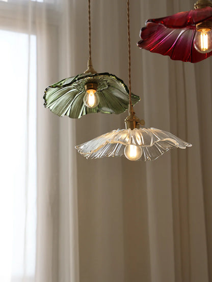 Vintage Flower Glass Pendant Lamp - Loonglight