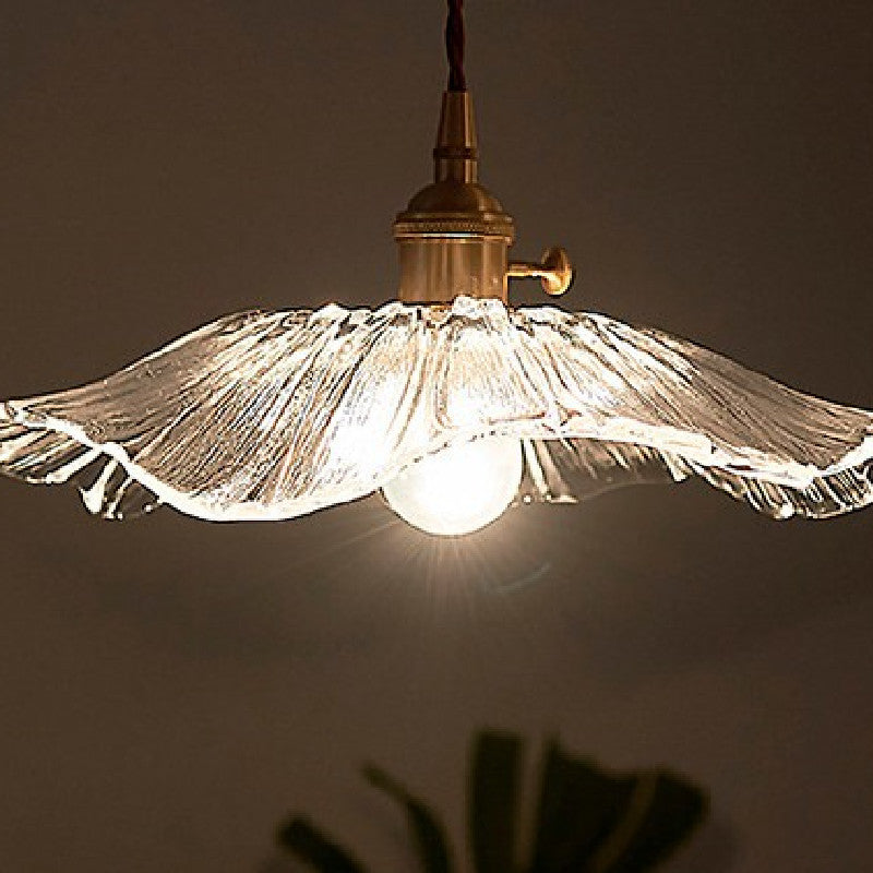 Vintage Flower Glass Pendant Lamp - Loonglight
