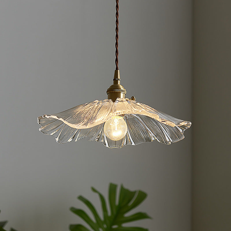 Vintage Flower Glass Pendant Lamp - Loonglight