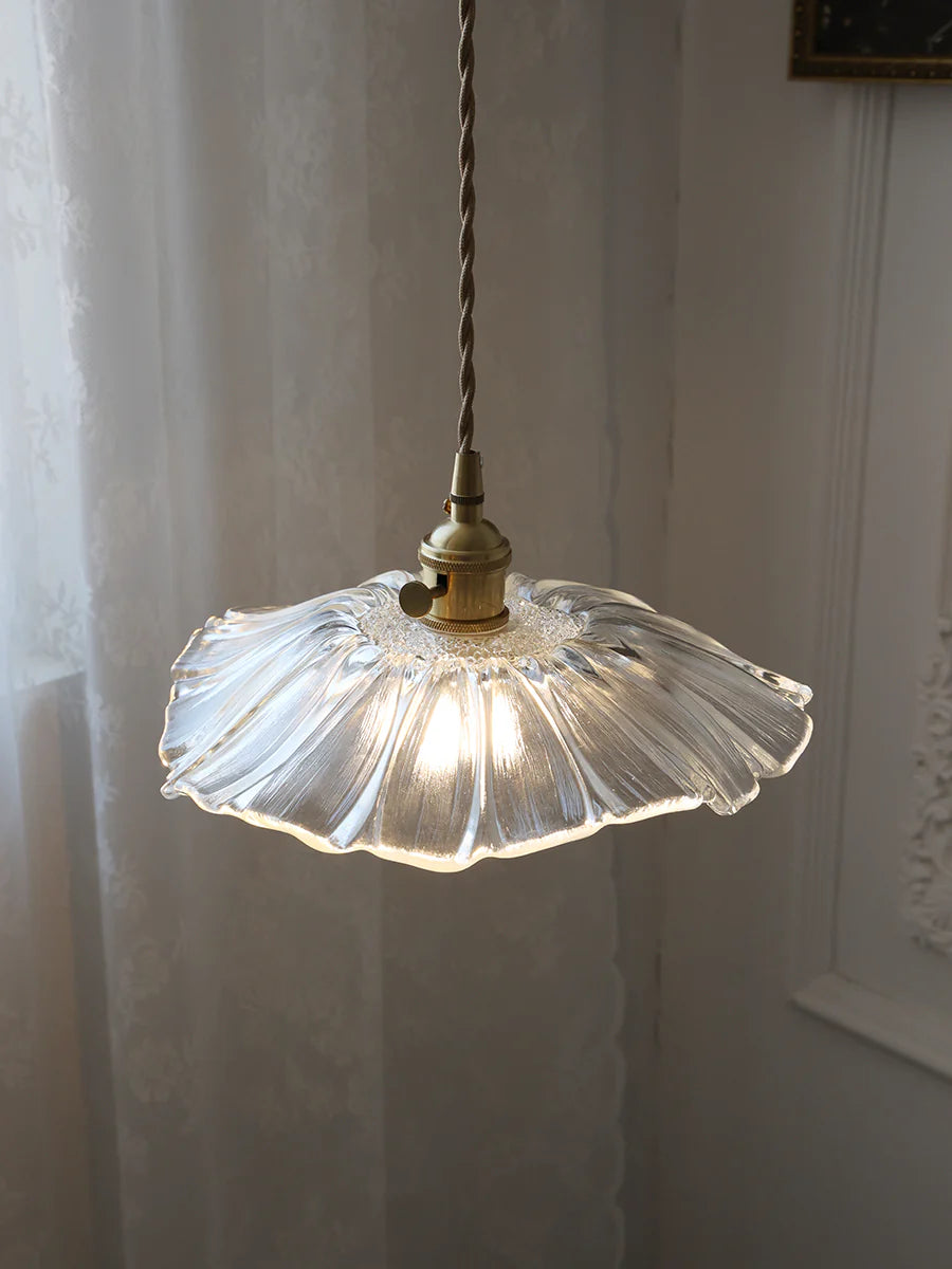 Vintage Flower Glass Pendant Lamp - Loonglight